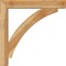 Ekena Millwork Thorton Block Rough Sawn Bracket w/ Offset Brace, Western Red Cedar, 6"W x 34"D x 34"H BKT0604X34X34THR05RWR - alternate 2